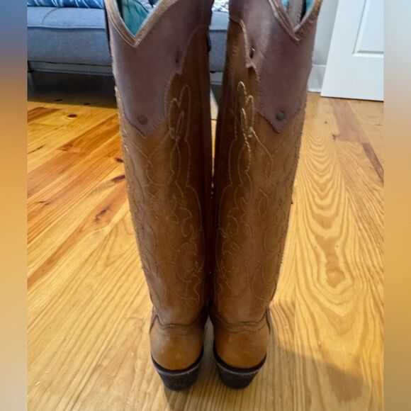 Corral Vintage Embroidery Leather Round Toe Western Boots C1971 SZ 6 M (64781) - Picture 6 of 13